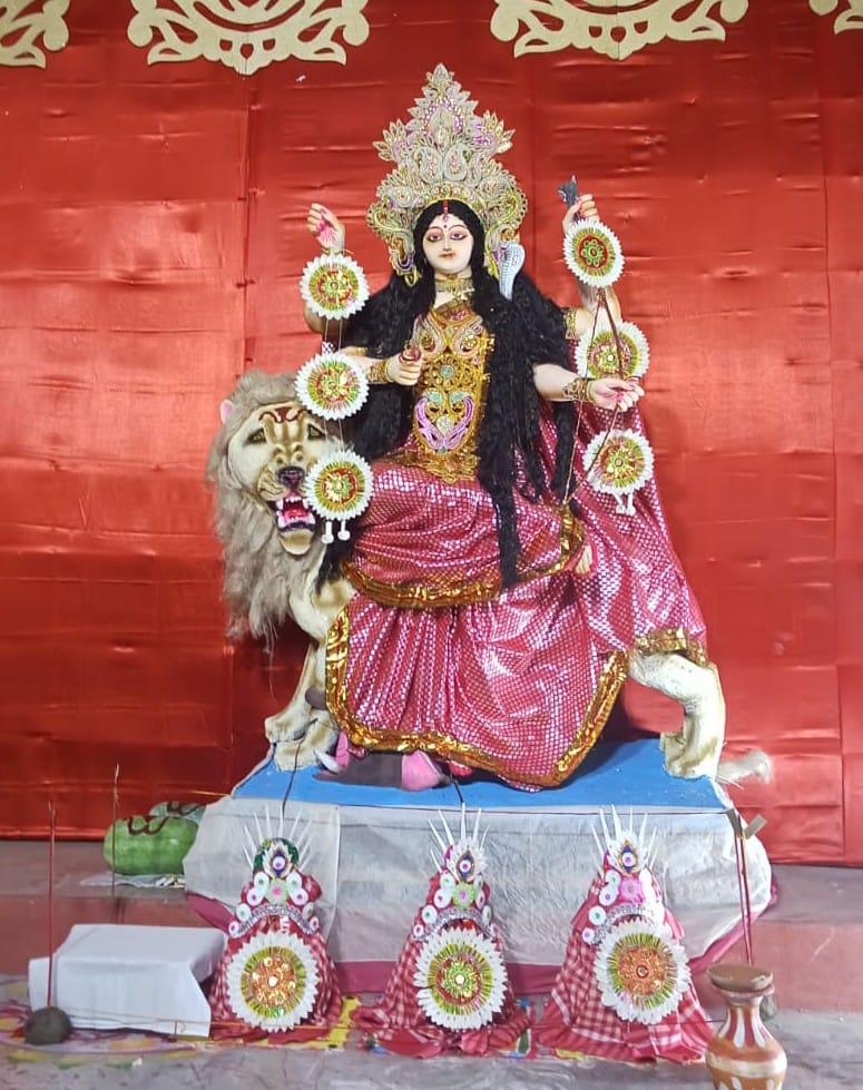 भिलाई नगर कालीबाड़ी सेक्टर 6 में आज मां जगदात्री देवी की पूजा ..