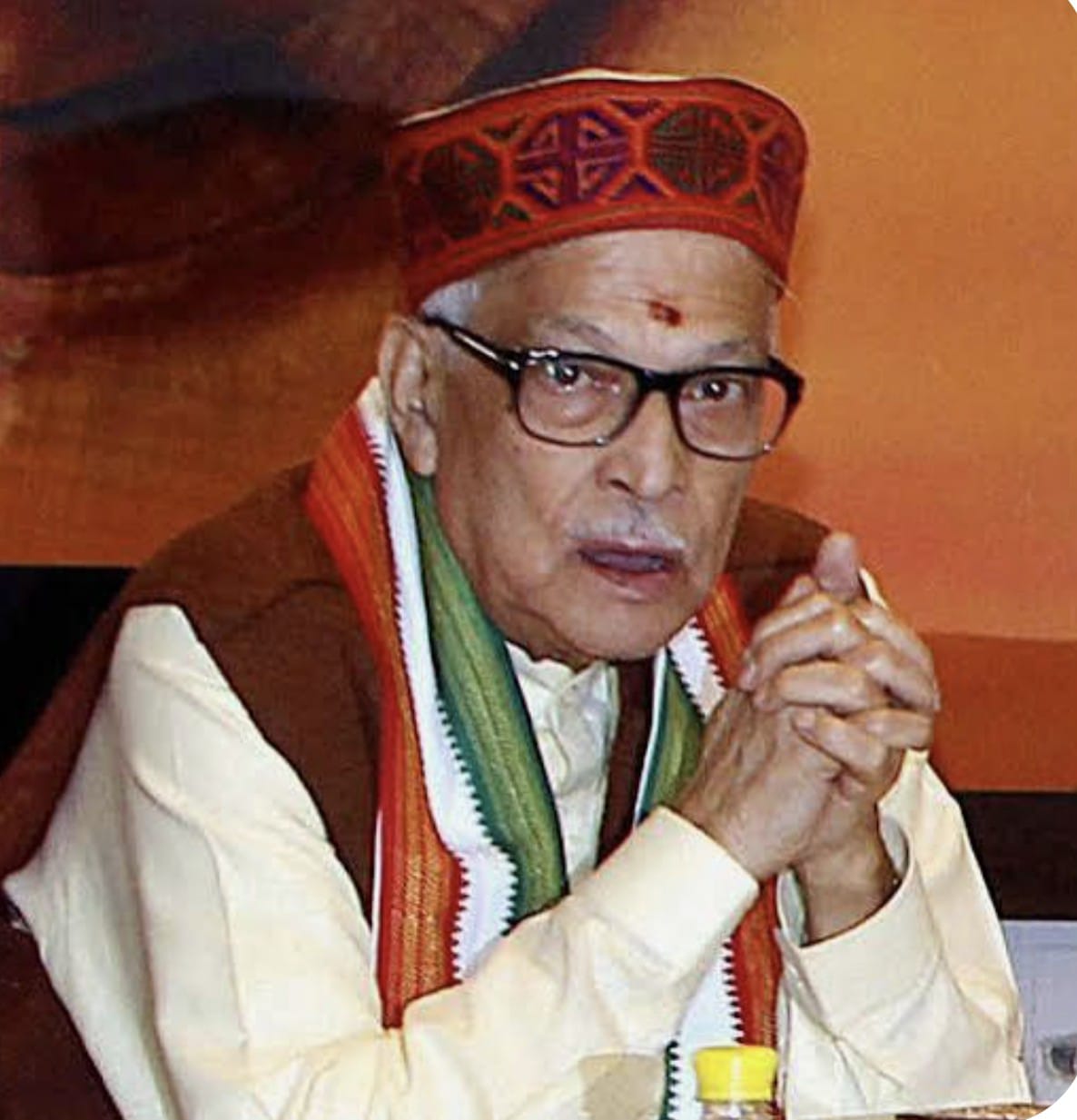 पूर्व केंद्रीय मंत्री मुरली मनोहर जोशी ने उठाया सवाल कहा चुनाव में कैश बांटने से वेलफेयर नहीं होता